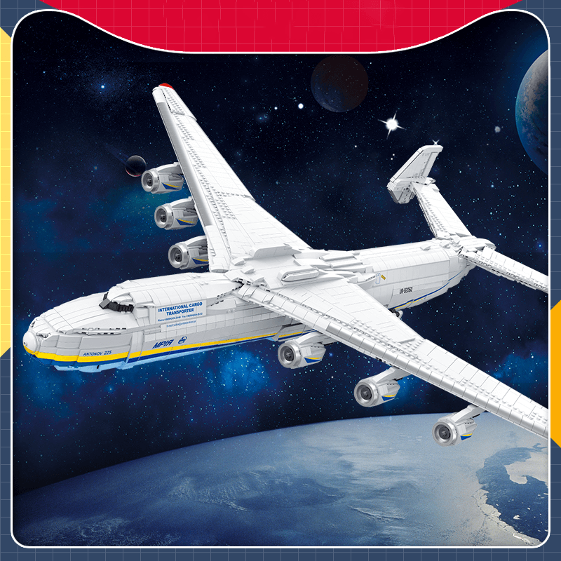 Jiestar 57014 - Antonov 225 With Stand - vue 4 | Power Blockz