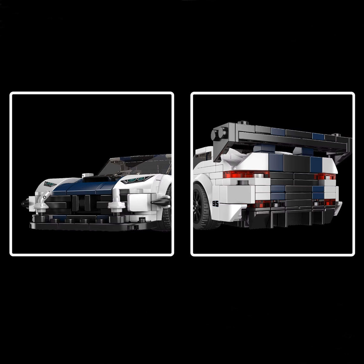Mould King 27095 - Supercar GTR Safety car - vue 4 | Power Blockz