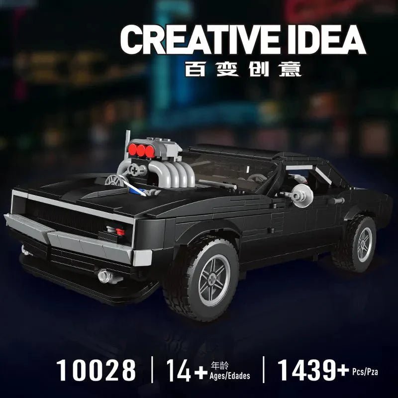 Mould King 10028 - Mini Classic Muscle Coupe - vue 3 | Power Blockz
