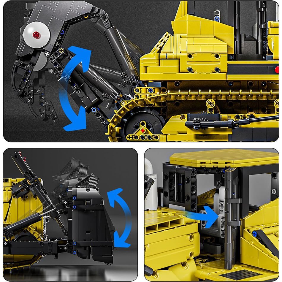 Mould King 17049 - RC Heavy-Duty Excavator - vue 5 | Power Blockz