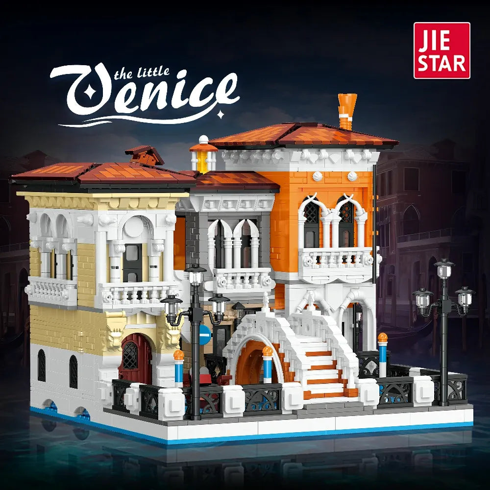 JIESTAR 57025 - The Little Venice Modular Buildings - vue 4 | Power Blockz