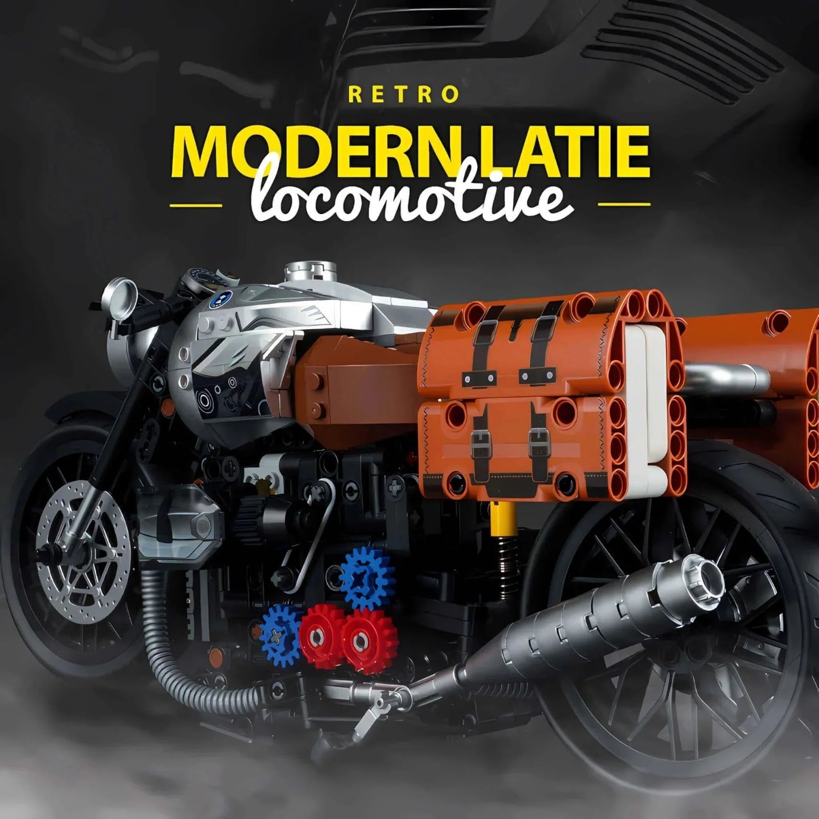 KBOX K10515 - Retro Classic Motorcycle - vue 8 | Power Blockz