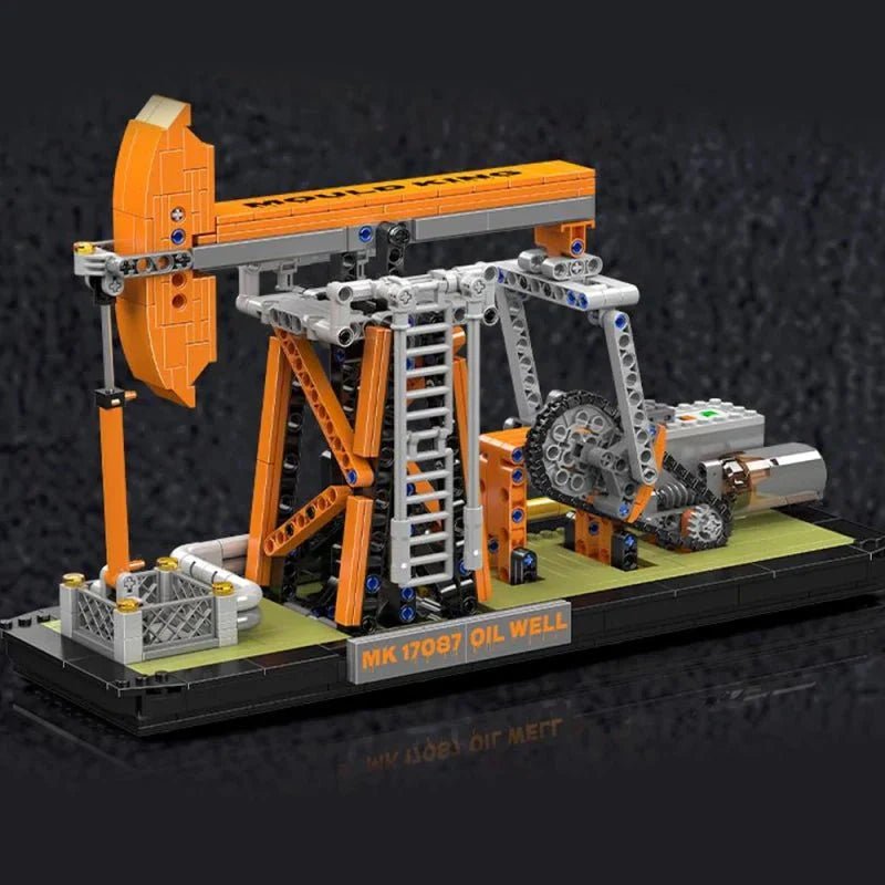 Mould King 17087 - Motorized Oil Well Rig - vue 4 | Power Blockz