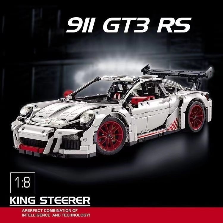 DECOOL 90089 - White - Aero-Tuned 911 GT3RS Track Coupe - vue 7 | Power Blockz