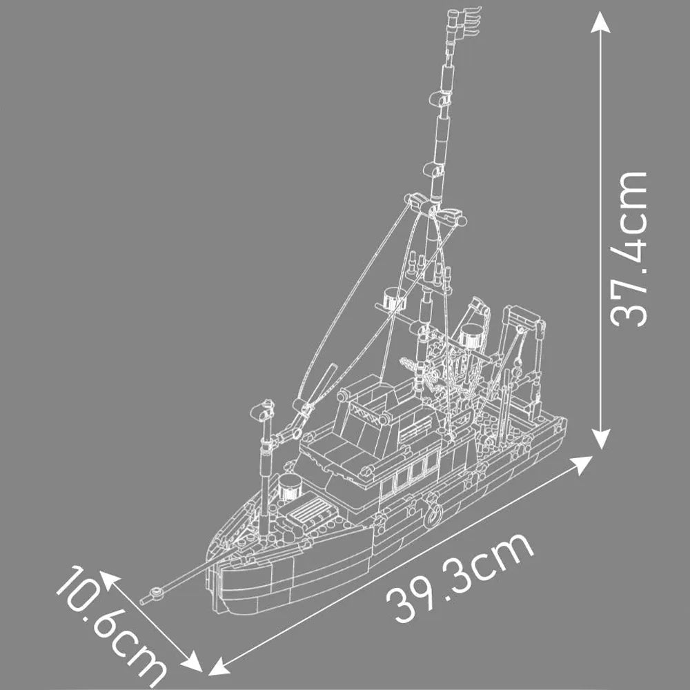 Mould King 10195 - Fishing Boat - vue 6 | Power Blockz