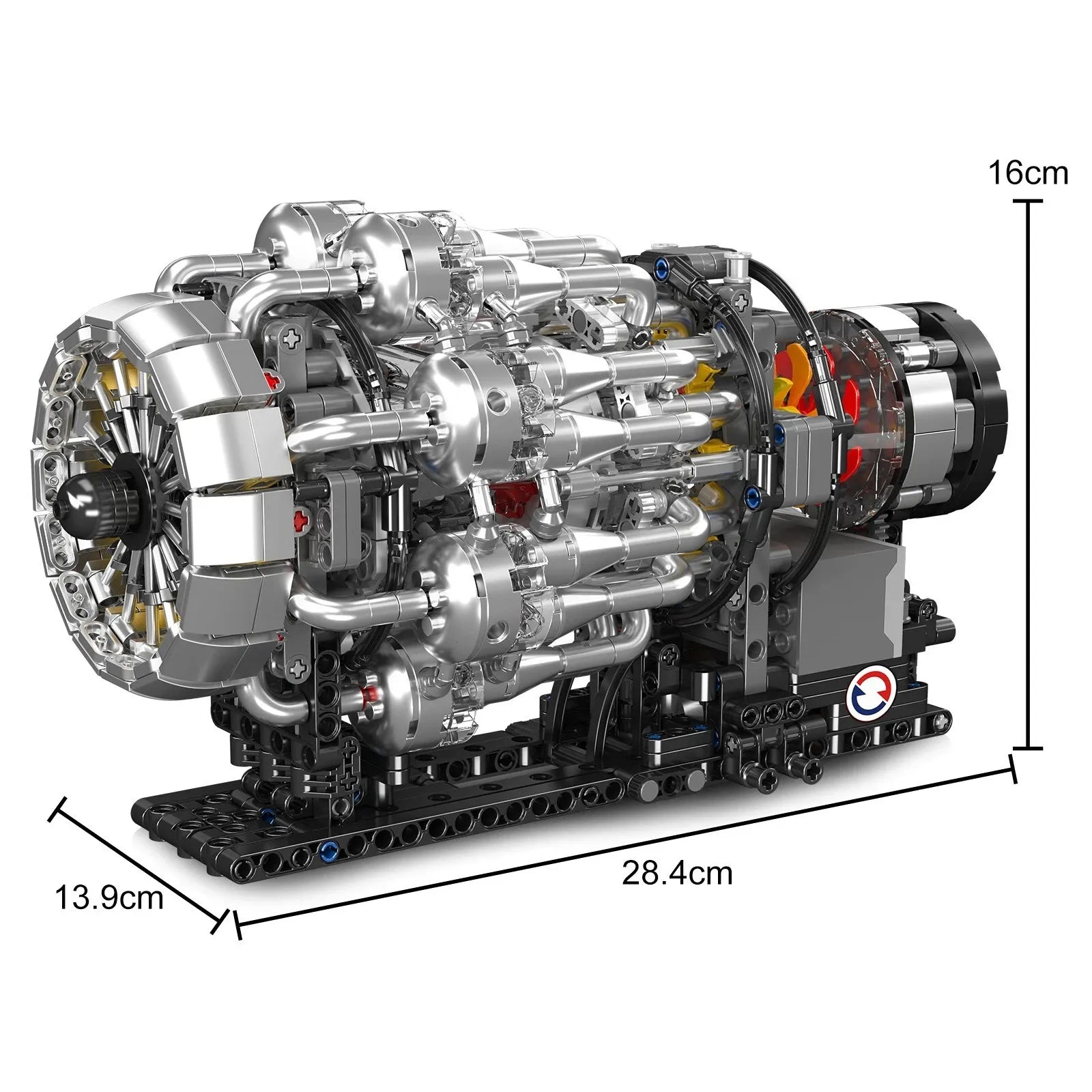 Mould King 10216 - Turbojet Engine Model Kit - vue 7 | Power Blockz