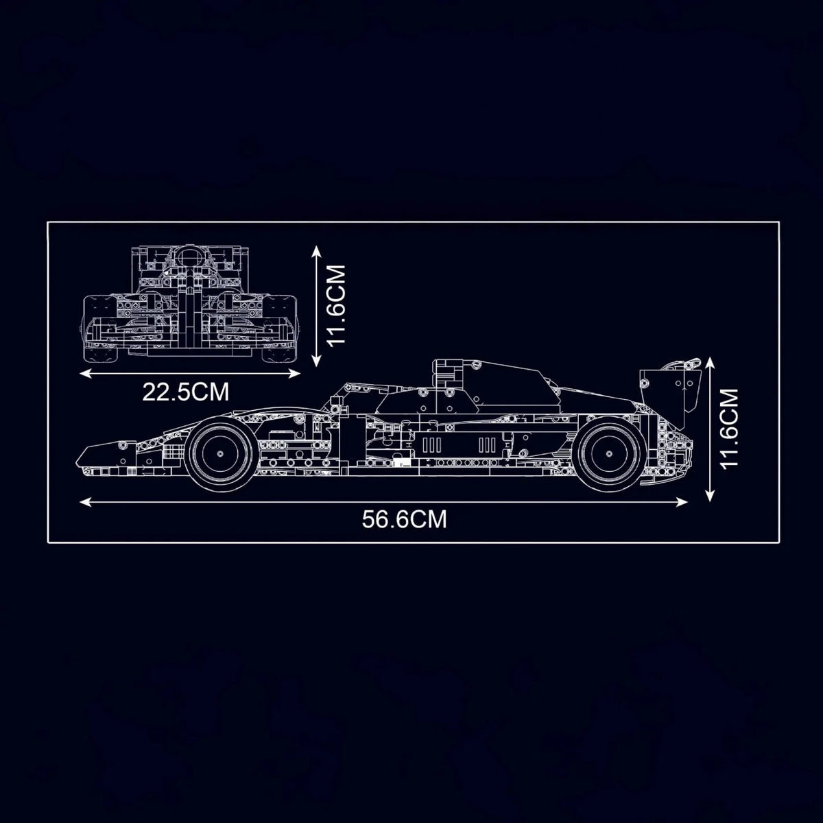 2020 Championship-Winning F1 Car | 1256pcs - 2020 Championship-Winning F1 Car - vue 5 | Power Blockz