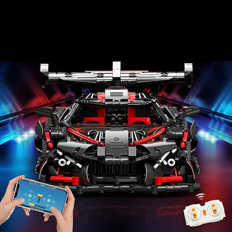 MoYu MY88301 - Red Concept Hypercar - vue 7 | Power Blockz