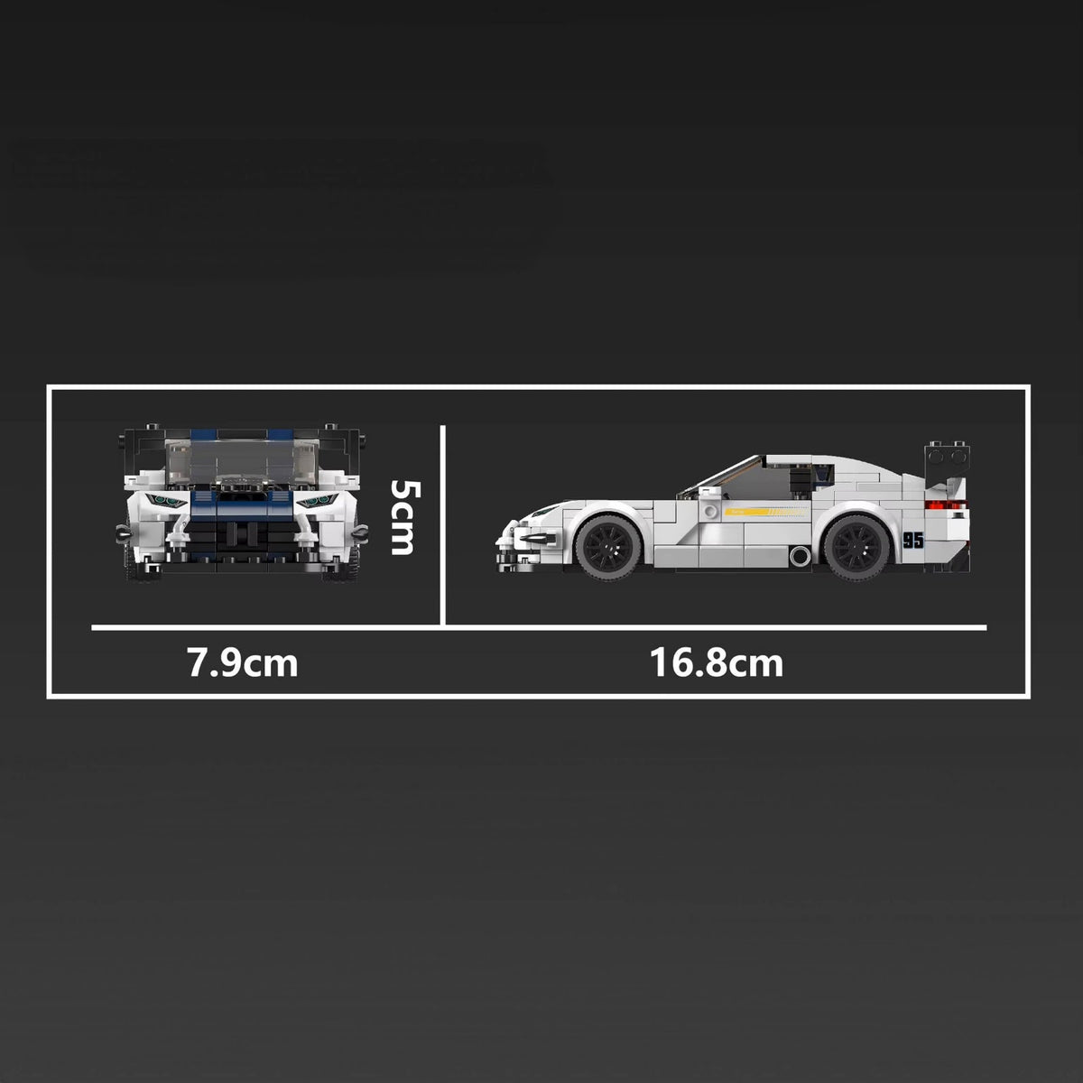 Mould King 27095 - Supercar GTR Safety car - vue 5 | Power Blockz