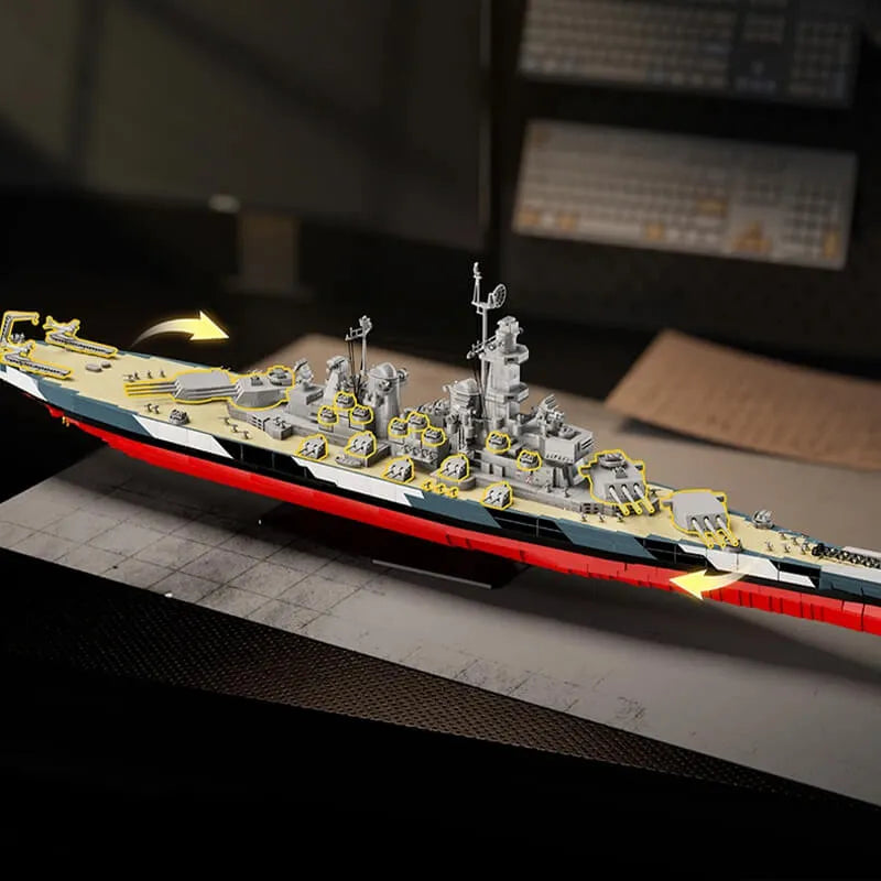 12GO 98009 - USS Montana Battleship - vue 5 | Power Blockz
