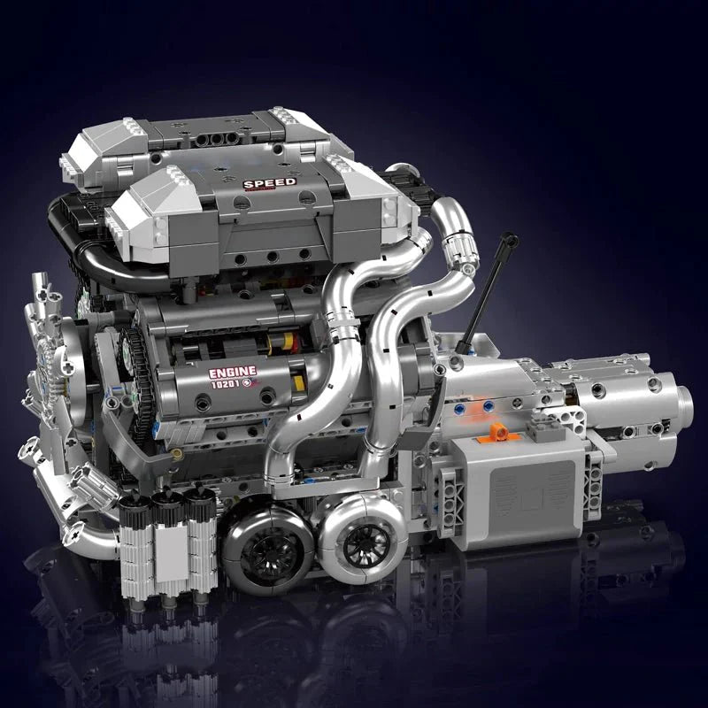 Mould King 10201 - W16 Engine & Transmission - vue 2 | Power Blockz