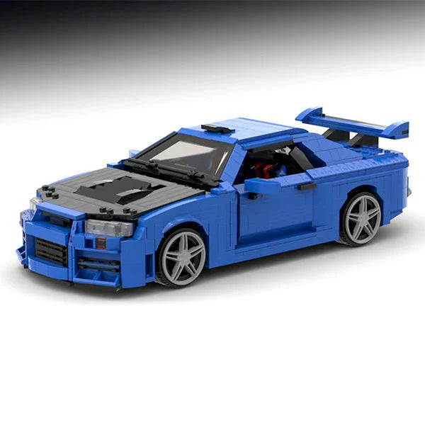 Sembo SY0001 - JDM Twin-Turbo Street Beast R34 - vue 7 | Power Blockz