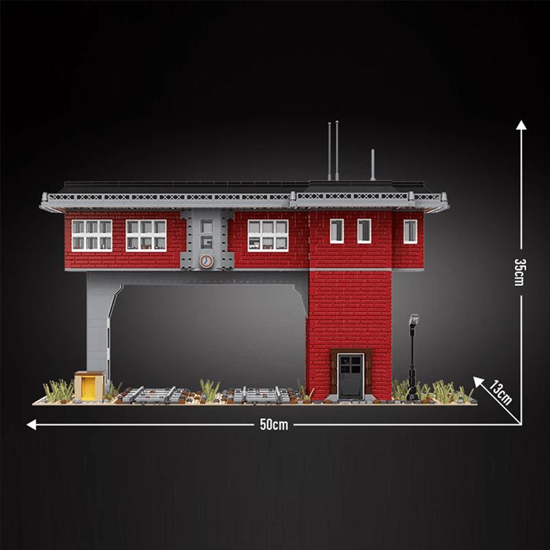 Mould King 12009 - Railway Signal Station - vue 7 | Power Blockz