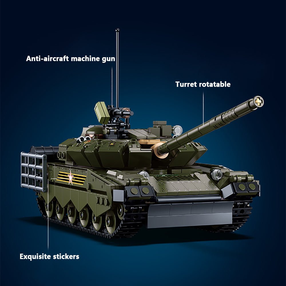 Sluban M38-B1178 - M38-B1178 T-80BVMS Main Battle Tank - vue 3 | Power Blockz
