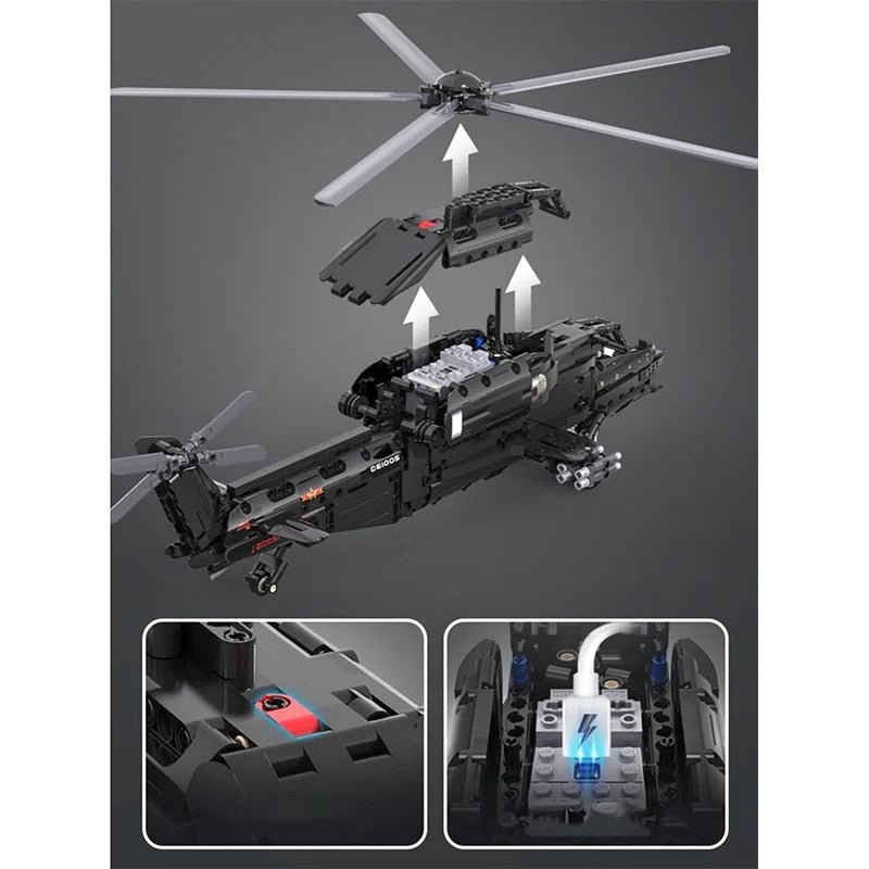 CaDa C61005W - Remote Controlled Helicopter - vue 5 | Power Blockz