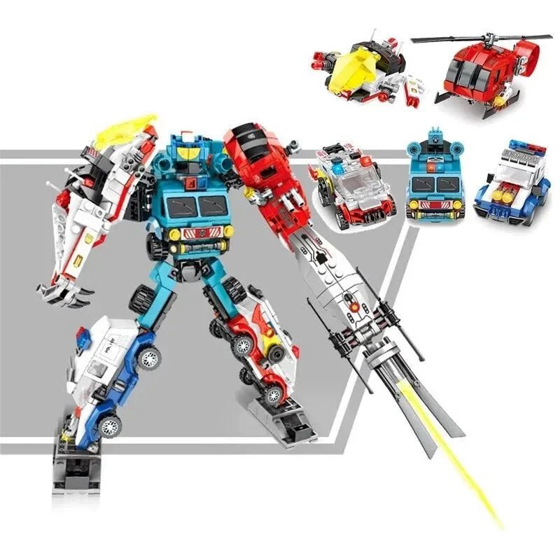 Mecha Car Transformation City Robot Warrior | 732pcs - Mecha Car Transformation City Robot Warrior - vue 2 | Power Blockz