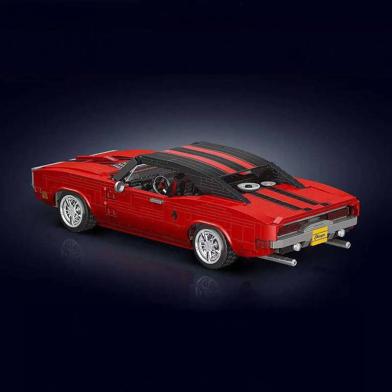 Mould King 10112 - Classic Challenger American Muscle Car - vue 4 | Power Blockz