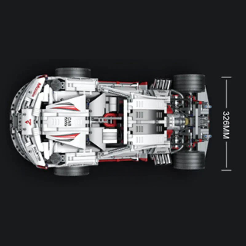 BrickCool KC010 - Widebody GT Dragster - vue 3 | Power Blockz