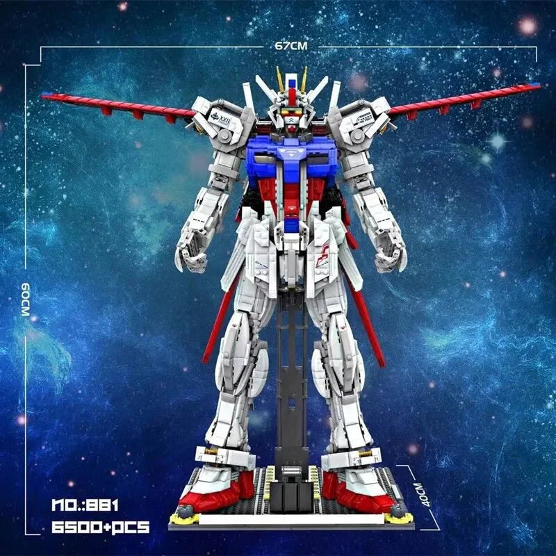 881 GAT-X105 - Movie Robot Warrior Mech Bricks Toy - vue 7 | Power Blockz