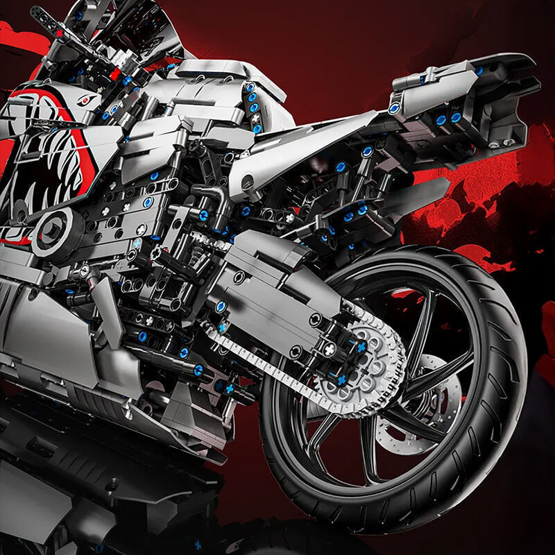 TQM X6601 - Gunmetal Shark Japanese Sportbike - vue 5 | Power Blockz