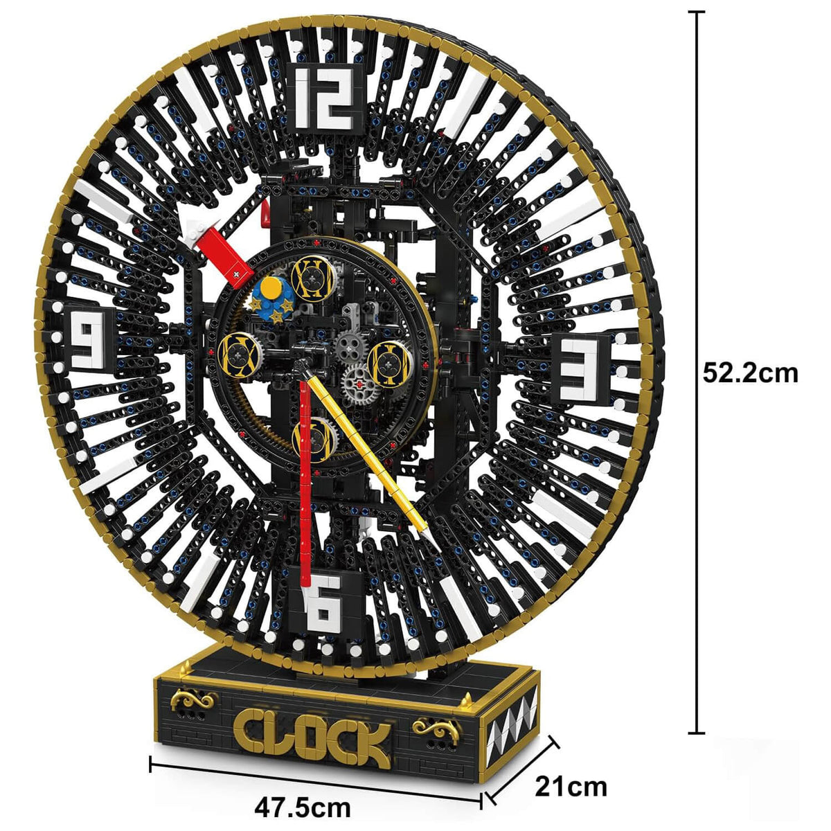 Mould King 10160 - Motorized Steampunk Mechanical Clock - vue 6 | Power Blockz