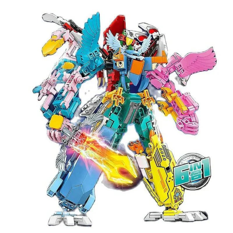Sembo Flying Birds Mecha - Transformation Flying Birds Robot Sky Knight | Power Blockz