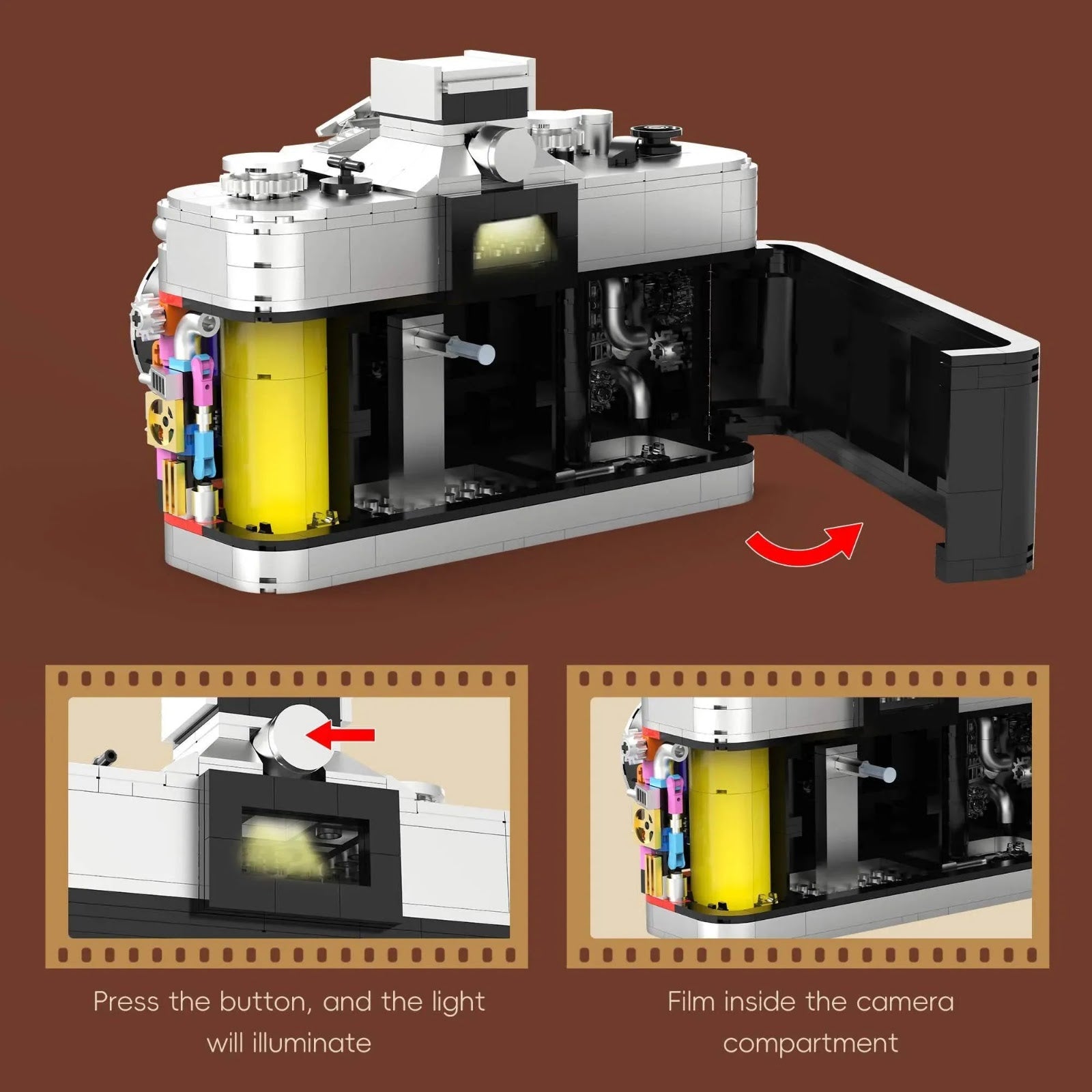 JQ1132 - Retro 35mm Film Camera - vue 7 | Power Blockz
