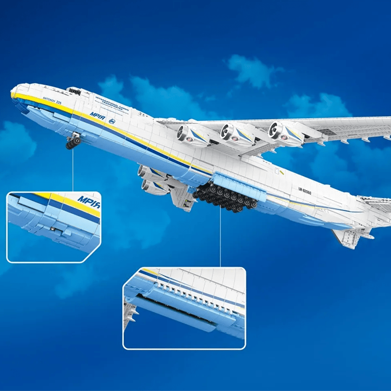Jiestar 57014 - Antonov 225 With Stand - vue 8 | Power Blockz