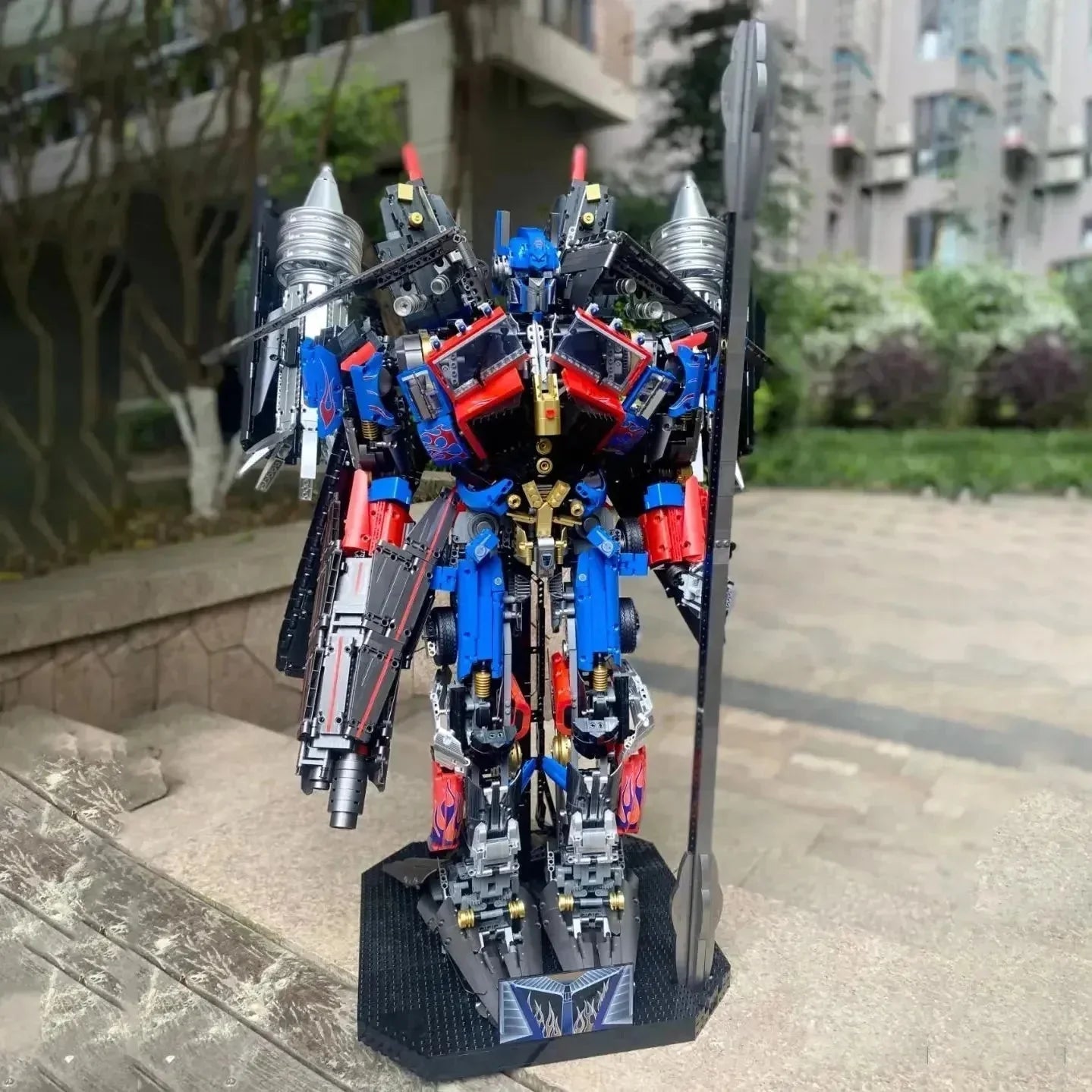 KBOX V5006 - DJ Rambo Man Mecha Transformer Robot - vue 2 | Power Blockz