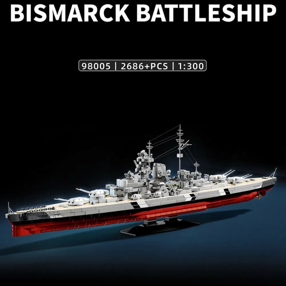 12GO 98005 - WWII Battleship 1940 - vue 8 | Power Blockz