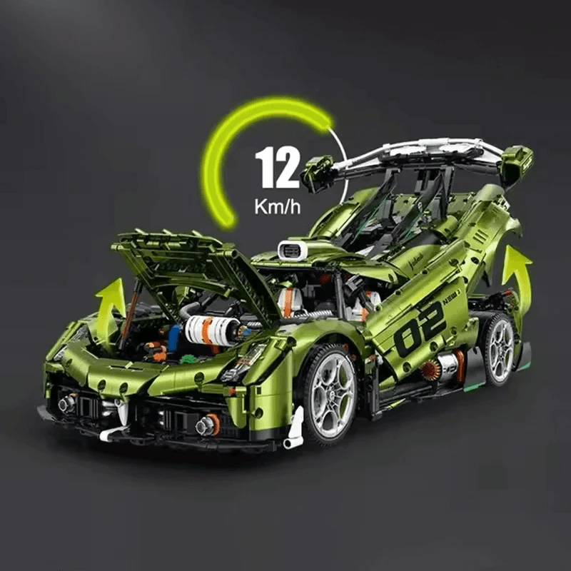 CaDa C61048W - Twin-Turbo Track Hypercar - vue 5 | Power Blockz
