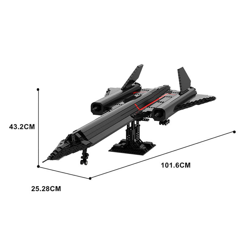 Reobrix 33041 - Sr-71 Blackbird - vue 7 | Power Blockz