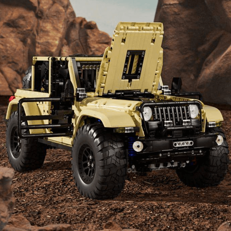 Mould King 13184 - All-Terrain Wrangler Sahara 4x4 - vue 6 | Power Blockz