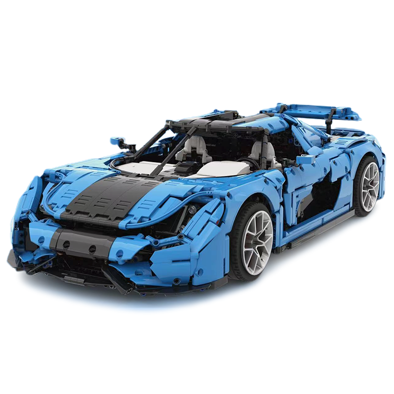 Ragare T010 BLUE - Swedish Hypercar Regera - Electric Blue | Power Blockz