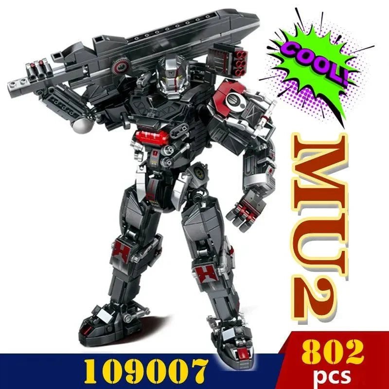 Heavy Duty Mecha Robot MU2 White Shark Bricks Toy - vue 10