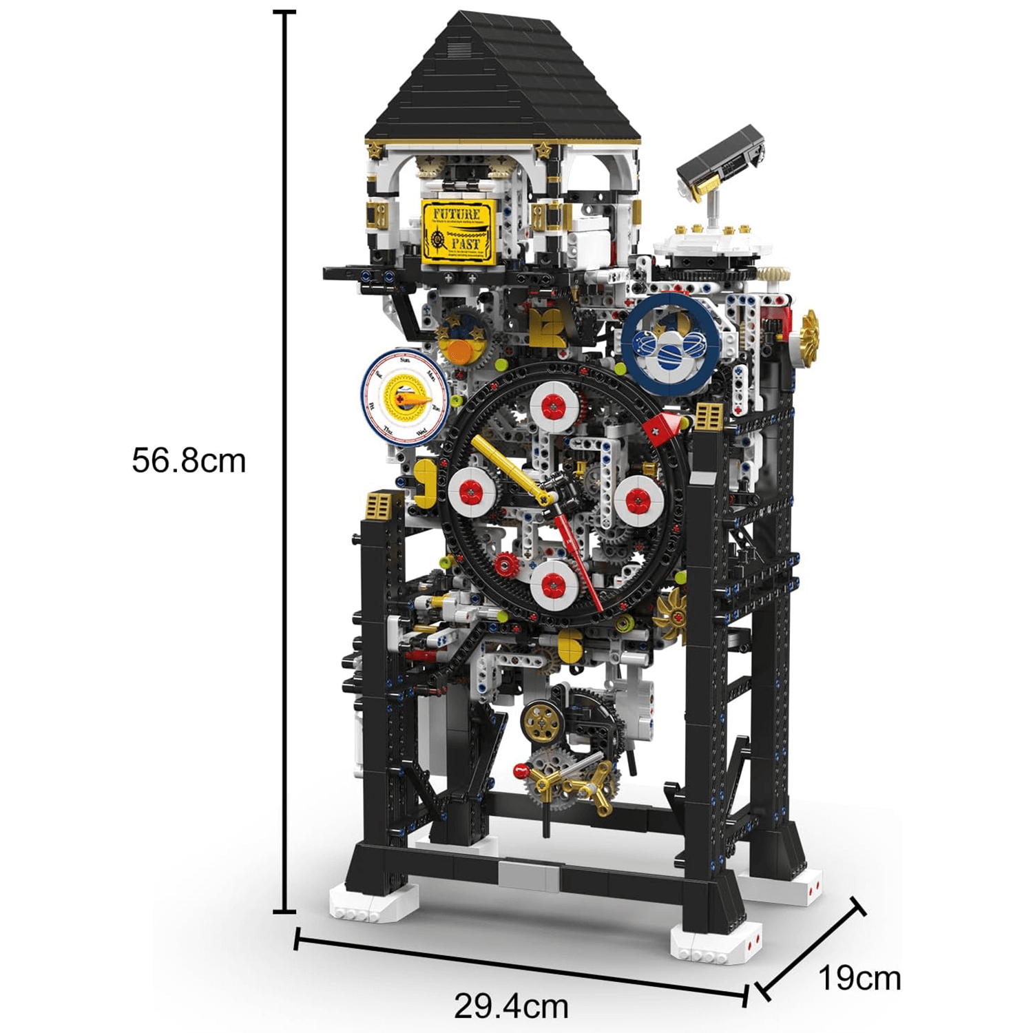 Mould King 10159 - Motorized Cyberpunk Mechanical Clock - vue 5 | Power Blockz