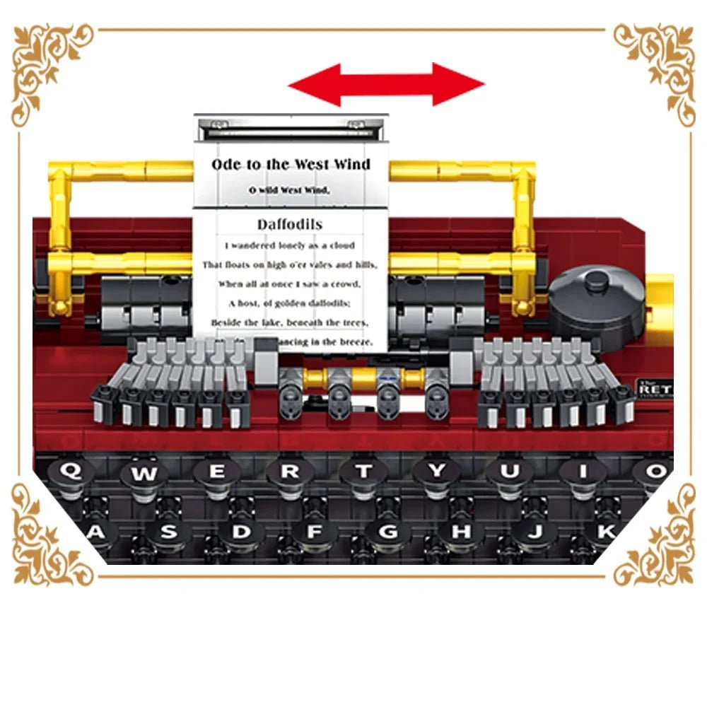 GaoMiSi T2112 - Retro Mechanical Typewriter - vue 2 | Power Blockz