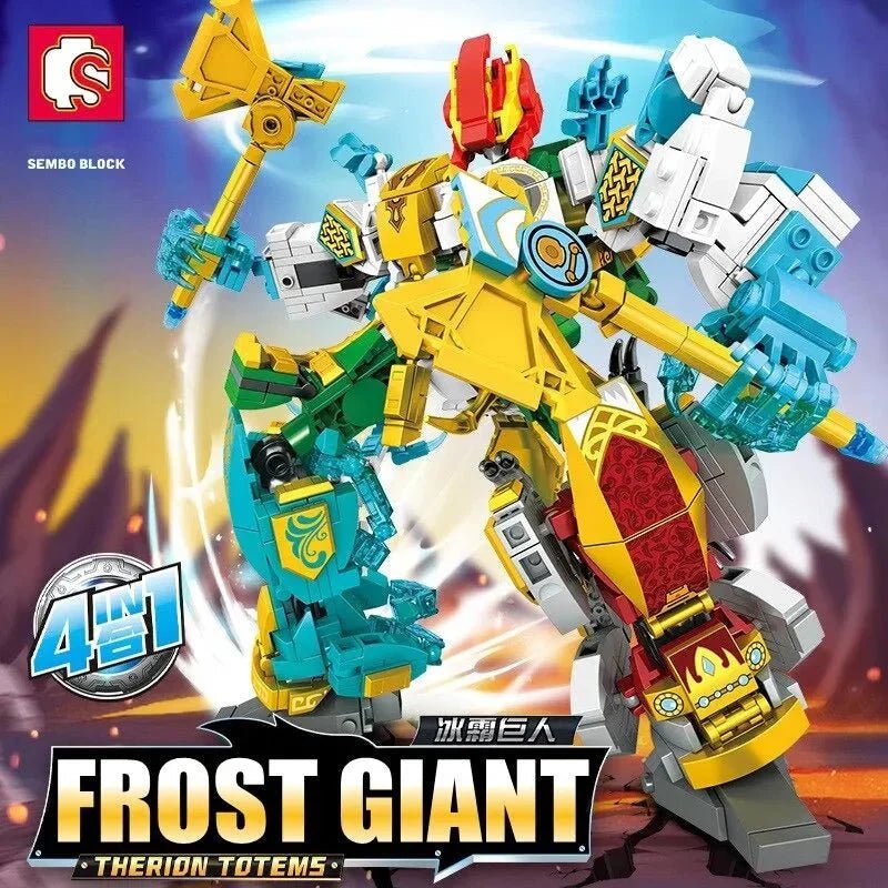 Transforming Mecha Robot Therion Totems Bricks Toy | 868pcs - Transforming Mecha Robot Therion Totems Bricks Toy - vue 4 | Power Blockz