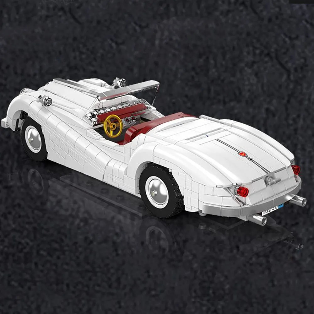 Mould King 10236 - 1960s 4/4 British Roadster - vue 2 | Power Blockz
