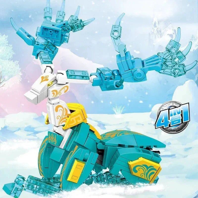 Transforming Mecha Robot Therion Totems Bricks Toy | 868pcs - Transforming Mecha Robot Therion Totems Bricks Toy - vue 8 | Power Blockz
