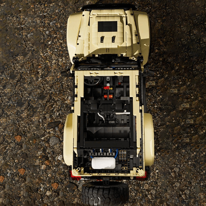 Mould King 13184 - All-Terrain Wrangler Sahara 4x4 - vue 11 | Power Blockz