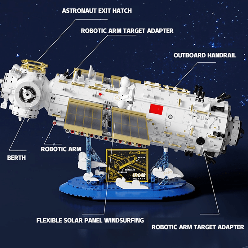 Sembo 203337 - Space Station Core Module - vue 11 | Power Blockz