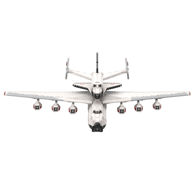Gobricks MOC-95312 - Buran with Antonov AN-225 Carrierplane - vue 4 | Power Blockz