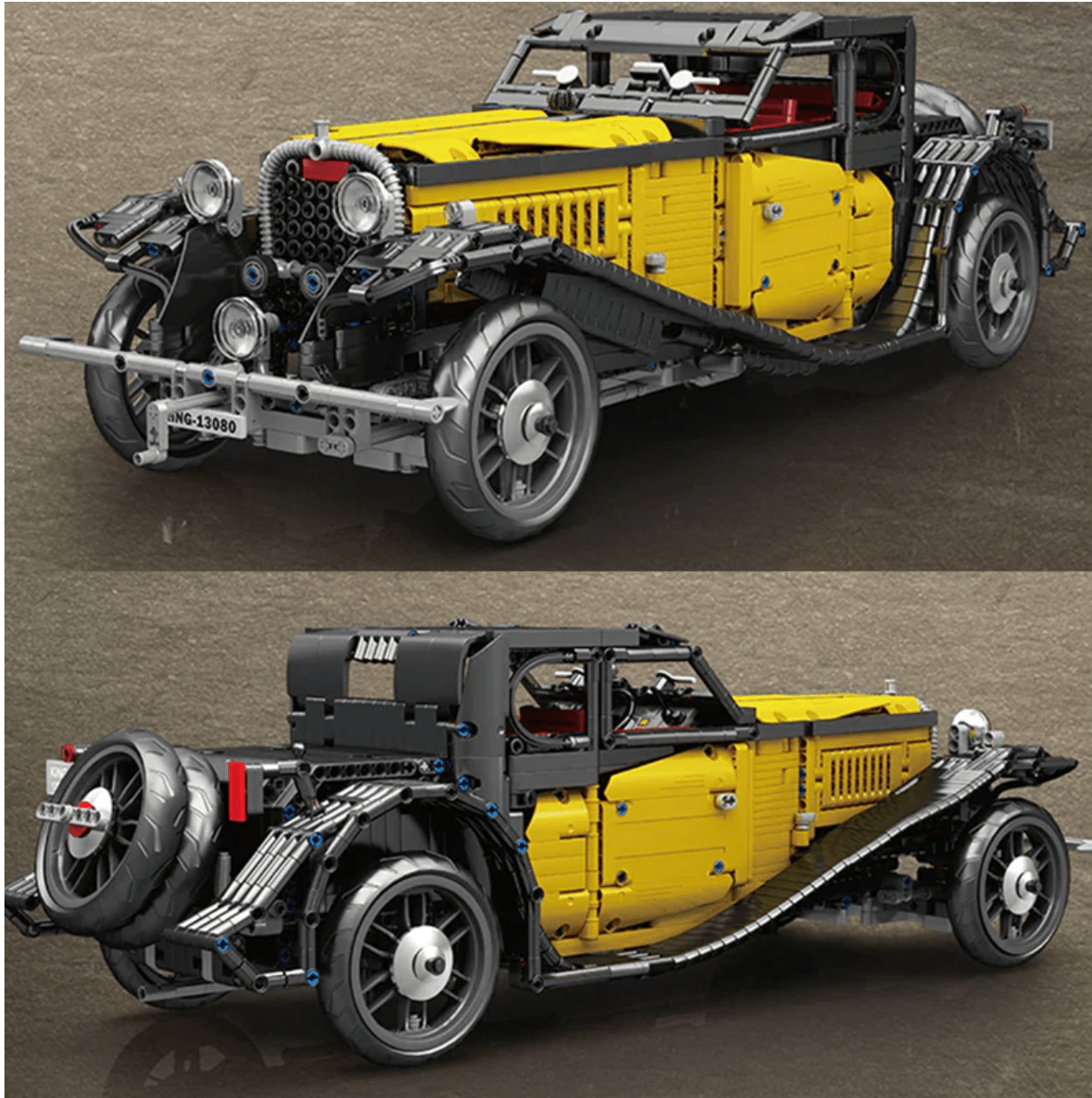Mould King 12080 - Static Version - Classic T50 French Coupe - vue 2 | Power Blockz