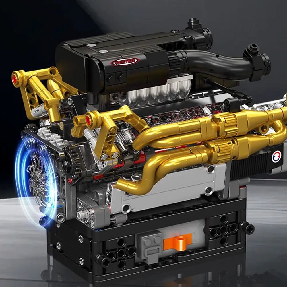 Mould King 10224 - 6.5L V12 N/A Valkyrie Engine Kit - vue 9 | Power Blockz