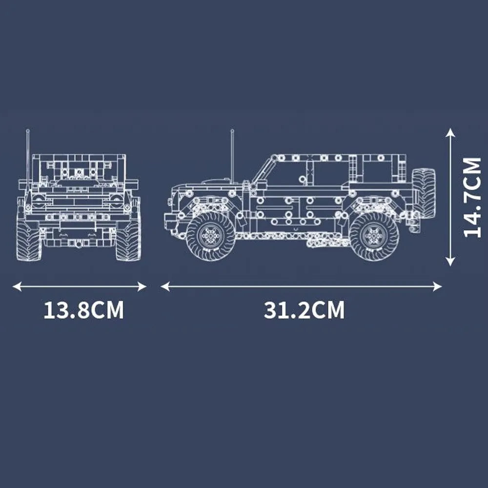 Mould King 15085 - Classic Off Road Icon - vue 7 | Power Blockz