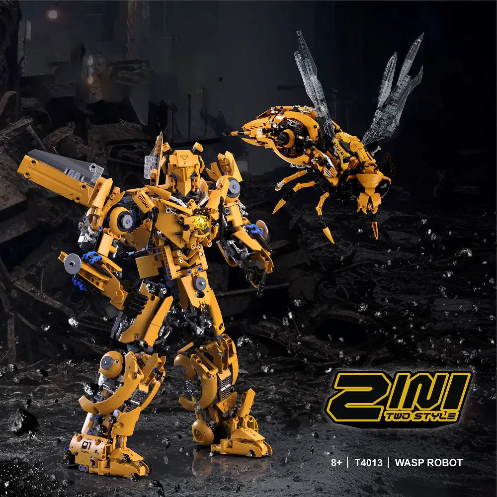 T4013 - Wasp Robot Transformers - vue 4 | Power Blockz