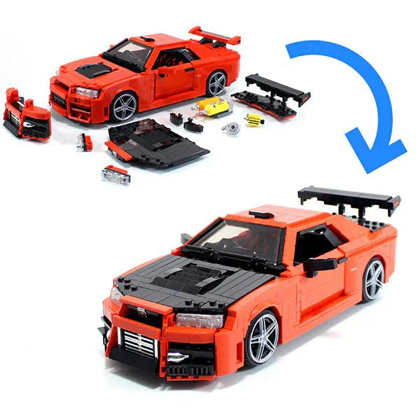 Sembo SY0001 - JDM Twin-Turbo Street Beast R34 - vue 6 | Power Blockz