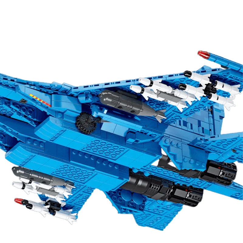 Jiestar JJ61050 - SU-35 Fighter - vue 3 | Power Blockz
