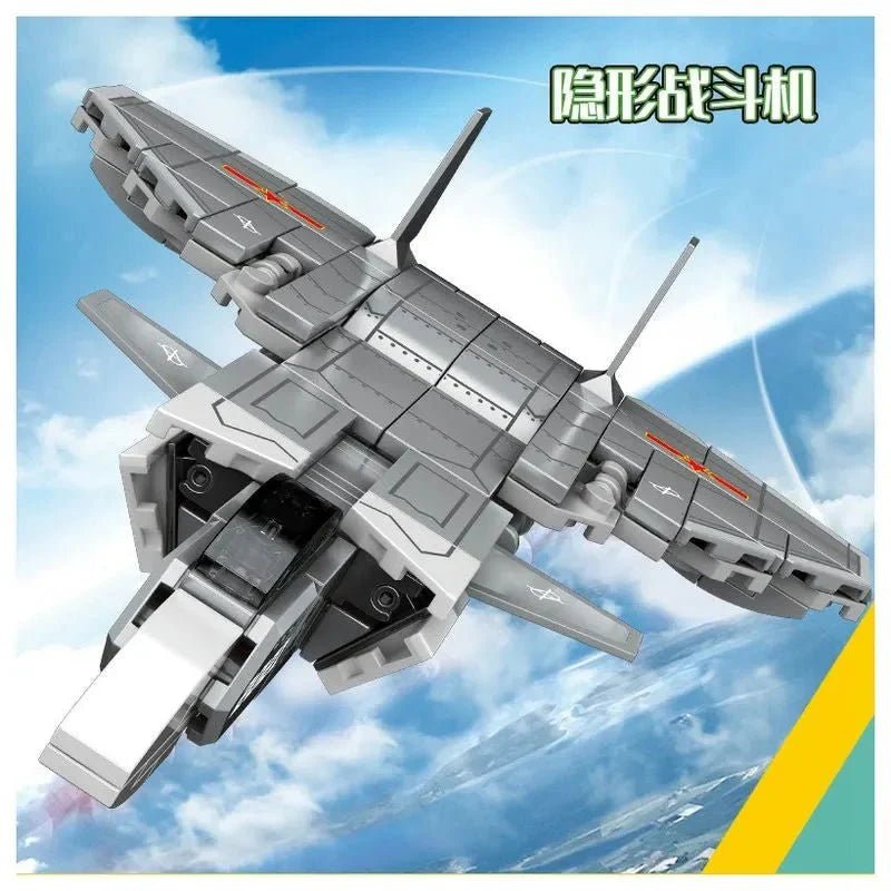 Steel Mecha Transformed Fighter Robot | 839pcs - Steel Mecha Transformed Fighter Robot - vue 5 | Power Blockz